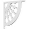 Ekena Millwork Classic Wagon Wheel Architectural Grade PVC Bracket, 5/8"W X 12"D X 12"H BKTP01X12X12CW - alternate 1